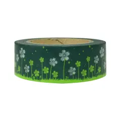 Wrapables&reg; Colorful Washi Masking Tape Green Meadow