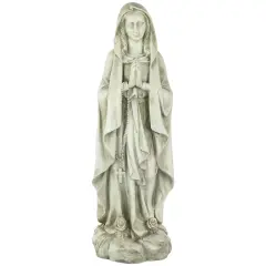 Northlight Praying Virgin Mary Outdoor Garden Statue - 27.75" Gray