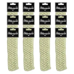 Pack of 12 Crochet Stretch Headbands Ivory