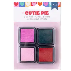 American Crafts Cutie Pie Ink Pads-4/Pkg