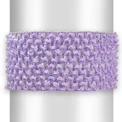 Pack of 12 2 3/4" Crochet Headband Lavender