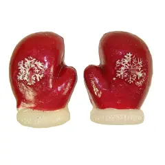 CC Christmas Decor 192 Red Mitten Floating Christmas Candles 3.25"