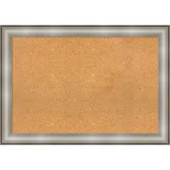Imperial Framed Corkboard, Natural Cork Imperial Silver