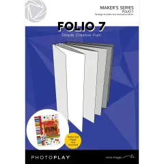 PhotoPlay Folio 7-5.25"X7.25" White