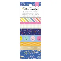 American Crafts Life Of The Party Washi Tape 8/Pkg-Gold Foil