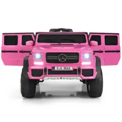 12V Kids Ride On Car with 2.4G Remote Control and USB Interface Pink