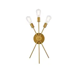 Lucca 11 inch bath sconce in brass
