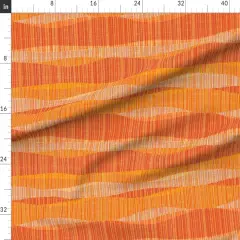Various Fabrics by the Yard or Fat Quarter Mid Century Modern Retro Atomic 1950S 1960S Red Orange Custom Printed Fabric by Spoonflower