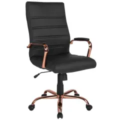 Merrick Lane Milano Contemporary High-Back Home Office Chair with Padded Arms