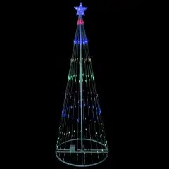 Northlight LED Lighted Show Cone Christmas Tree Outdoor Decoration - 12' - Multicolor