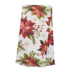 Poinsettia Christmas Towel