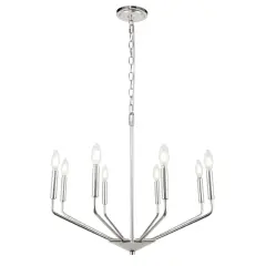 Enzo 8 light Chrome pendant