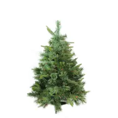 Northlight Pre-Lit Full Ashcroft Cashmere Pine Artificial Christmas Tree - 3' - Multi AlwaysLit Lights Green