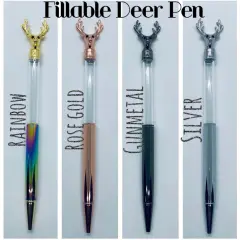 Fillable Deer Pen by Glitter Heart Co.&trade; Rainbow