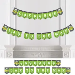 Big Dot of Happiness Lax to the Max Lacrosse Party Bunting Banner Party Decorations Lax to the Max Lacrosse