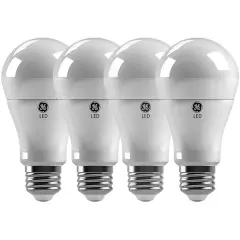 4Pk - GE 10W A19 LED Soft White 2700K Non-Dimmable Bulb - 60w Equiv.