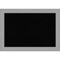 Brushed Framed Corkboard, Black Cork Brushed Nickel