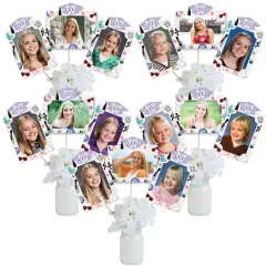 Big Dot of Happiness In My Grad Era - Graduation Party Picture Centerpiece Sticks - Photo Table Toppers - 15 Pieces