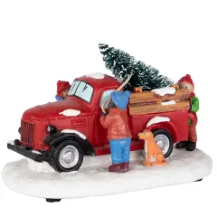 Northlight Family Bringing Home the Tree Christmas Village Display Piece - 6" Multi