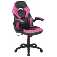 Emma and Oliver Z100 Gaming Chair Racing Office Ergonomic Computer PC Adjustable Swivel Chair Pink