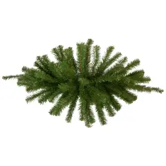 Northlight 28" Deluxe Dorchester Pine Artificial Christmas Swag, Unlit Green