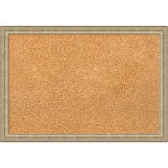 Paris Champagne Framed Corkboard, Natural Cork