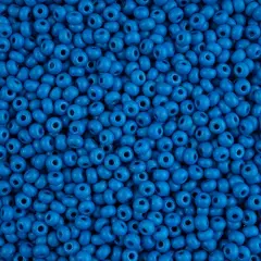 John Bead 6/0 Terra Intensive Matte Czech Glass Seed Beads, 500g Blue