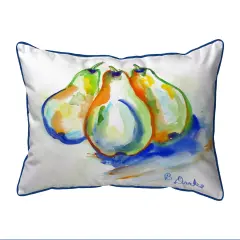 Betsy Drake Three Pears Large Pillow 16x20