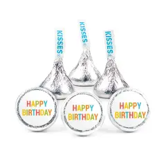 324ct Happy Birthday Stickers for Hershey's Kisses Party Favors, DIY Party Decorations (324 Count) - By Just Candy
