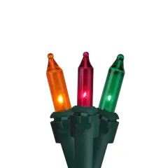 Northlight Christmas Mini Light Set - Multi-Color - 10' Green Wire - 50ct