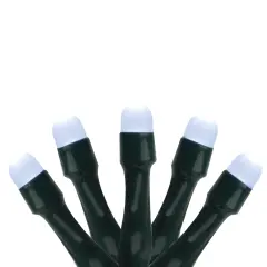 Product Works LED Mini Wide Angle Christmas Lights - Cool White - 6' Green Wire - 15ct