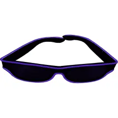 Blue Party Wire &reg; EL Wire Lite-up Wayward Traveler Glasses