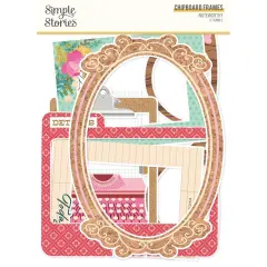 Noteworthy Chipboard Frames-6/Pkg