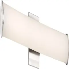 Nuvo Saber 37" LED Vanity & Wall w/ White Acrylic Diffuser in Polished Nickel