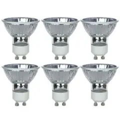 6Pk - Sunlite 35w MR16 3200k Bright White 38 deg. Beam GU10 Base Mini Reflector