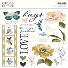 Remember Rub-Ons 6"X8"-2/Pkg