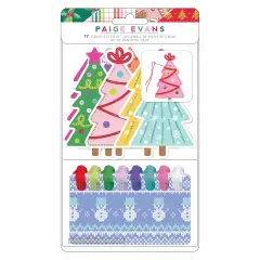 Paige Evans Sugarplum Wishes Embroidery Cross Stitch Kit-Makes 8