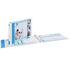 Avery Heavy-Duty View 3 Ring Binder, 1.5" Slant Rings, Holds 11" x 17" Paper, 1 White Binder (72125)