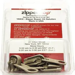 YKK Zipper Repair Kit Solution, 5 Molded Reversible Fancy Pulls Vislon Slider (Made in USA) - 3 Pulls Per Pack (Beige-573)