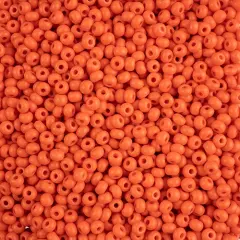 John Bead 6/0 Terra Intensive Matte Czech Glass Seed Beads, 500g Orange