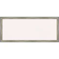 Salon Scoop Wood Framed Corkboard, White Cork Silver