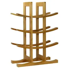 Oceanstar 12-Bottle Natural Bamboo Wine Rack Brown