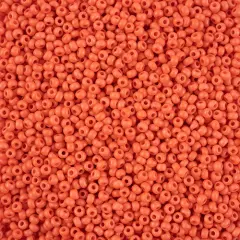 John Bead 8/0 Terra Intensive Matte Czech Glass Seed Beads, 500g Orange