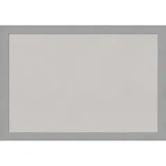 Brushed Framed Corkboard, Grey Cork Brushed Nickel