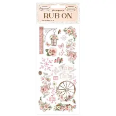 Stamperia Rub-On 4"X8.5"-Roseland