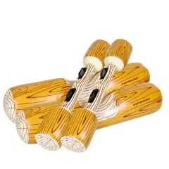 Swim Central 54" Brown and White Inflatable Swimming Pool Log Flume Joust Set