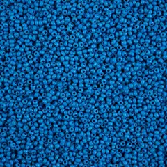 John Bead 10/0 Terra Intensive Matte Czech Glass Seed Beads, 500g Blue