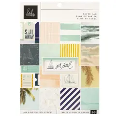 Heidi Swapp Single-Sided Paper Pad 6"X8" 36/Pkg-Set Sail
