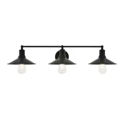 Etude 3 light black Wall Sconce
