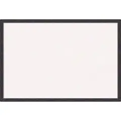 Dark Bronze Scoop Wood Framed Corkboard, White Cork